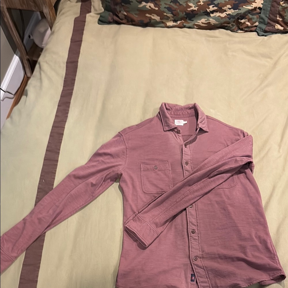 Faherty Red Casual Button Down Shirt